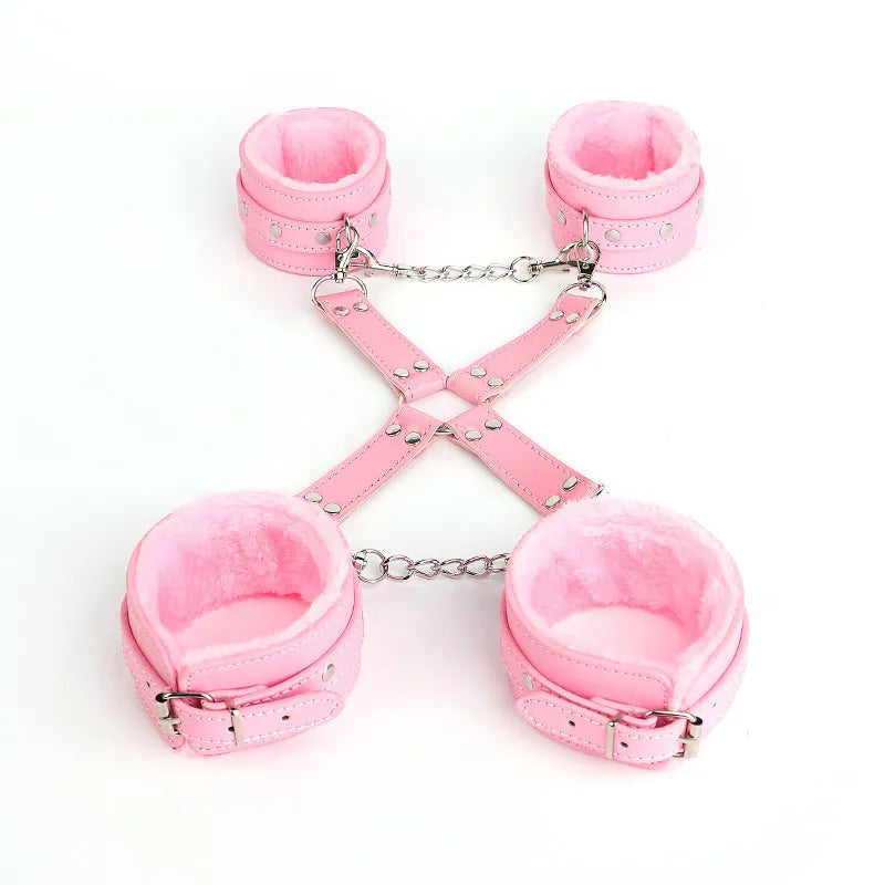 Handcuffs Leg Cuffs Cross Buckle | SM - Desirelair