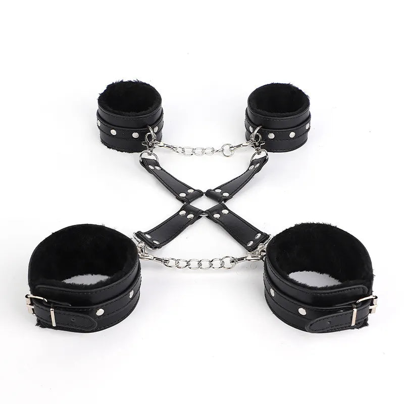 Handcuffs Leg Cuffs Cross Buckle | SM - Desirelair