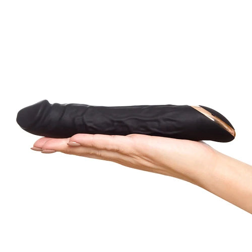 Thick Black Vibrating Dildo for Women